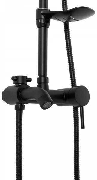 REA-P7005 - Set de duș LUIS, negru mat