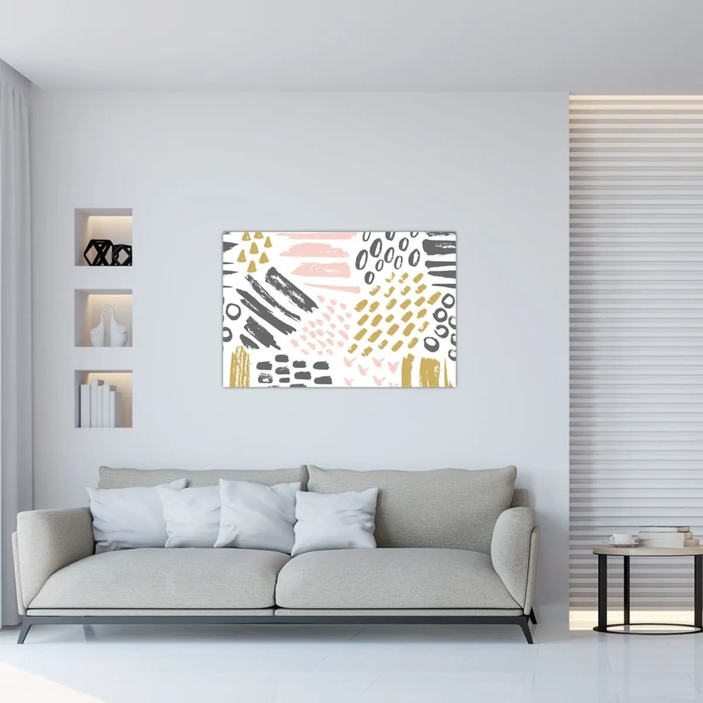 Tablou - Accidente vasculare cerebrale abstracte (90x60 cm)