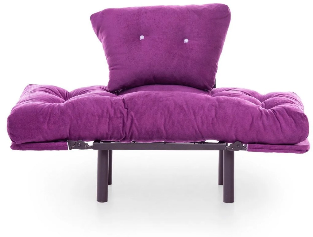 Fotoliu Extensibil Mocca, Violet, 95 x 70 x 85 cm