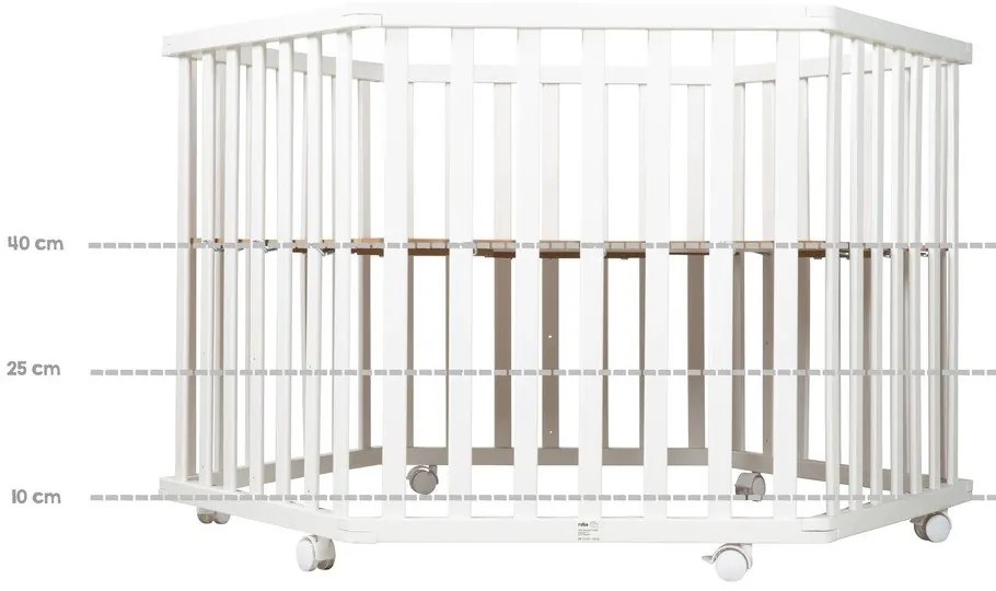 Țarc pentru copii alb 112x97 cm Roba style – Roba