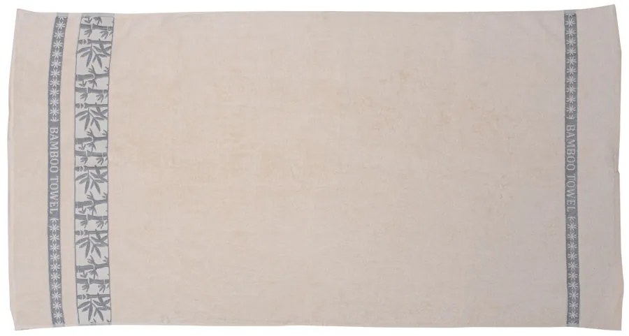 Prosop din bambus BAMBOO 50 x 90 cm crem deschis, 70% fibra de bambus 30% bumbac
