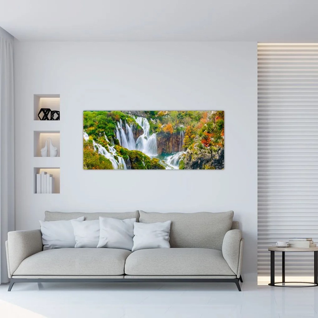 Tablou - Parcul Național Lacurile Plitvice (120x50 cm)