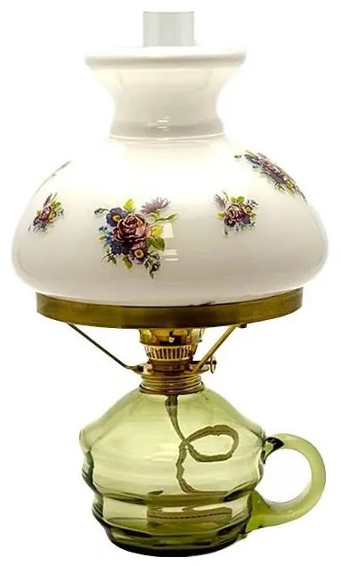 Lampă cu petrol KLÁRA, 34 cm, verde pădure