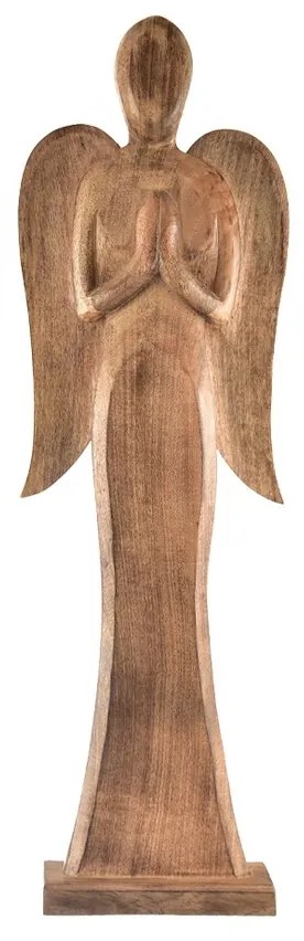 InDecor Înger din lemn de mango, 23 x 7 x 78 cm, 78 cm
