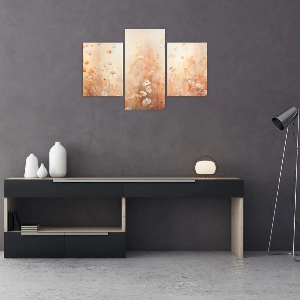 Tablou - Model de flori sălbatice (90x60 cm)