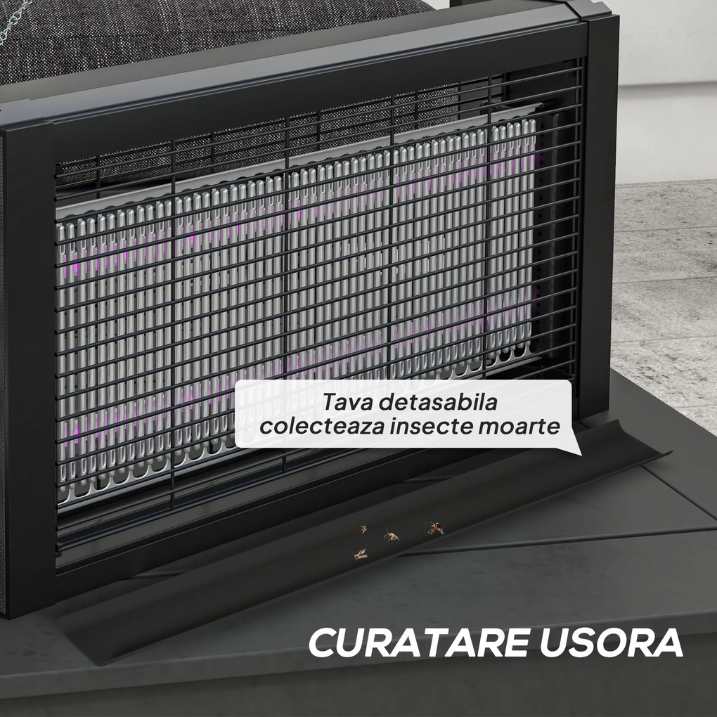 HOMCOM Lampă Anti-Țânțari UV 8W | Aosom Romania