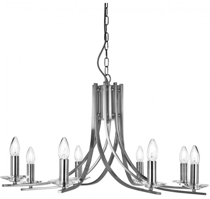 Lustra moderna design argintiu Ascona 8L 4168-8SS SRT