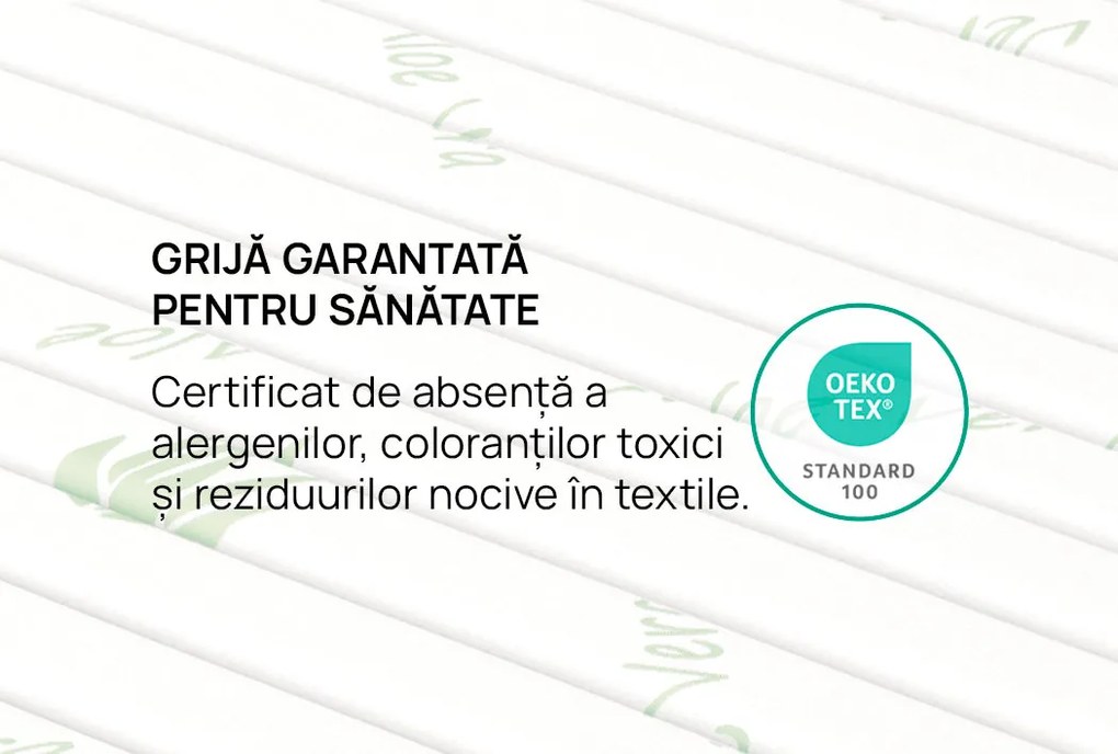 Topper saltea iSleep, Smart Topper Aloe, 140x200x3, Moale