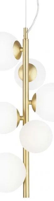 Lustra moderna cu 6 surse de lumina PERLAGE SP6 OTTONE