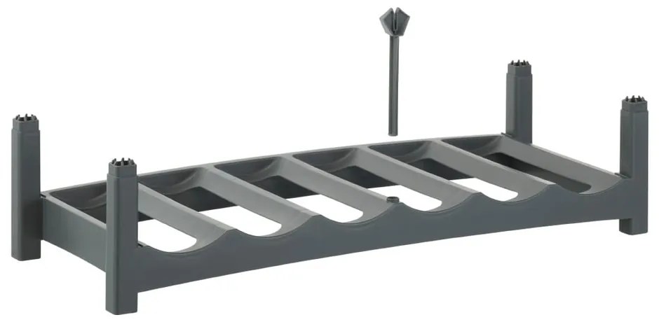Raft de vin din plastic gri Vario - Rotho