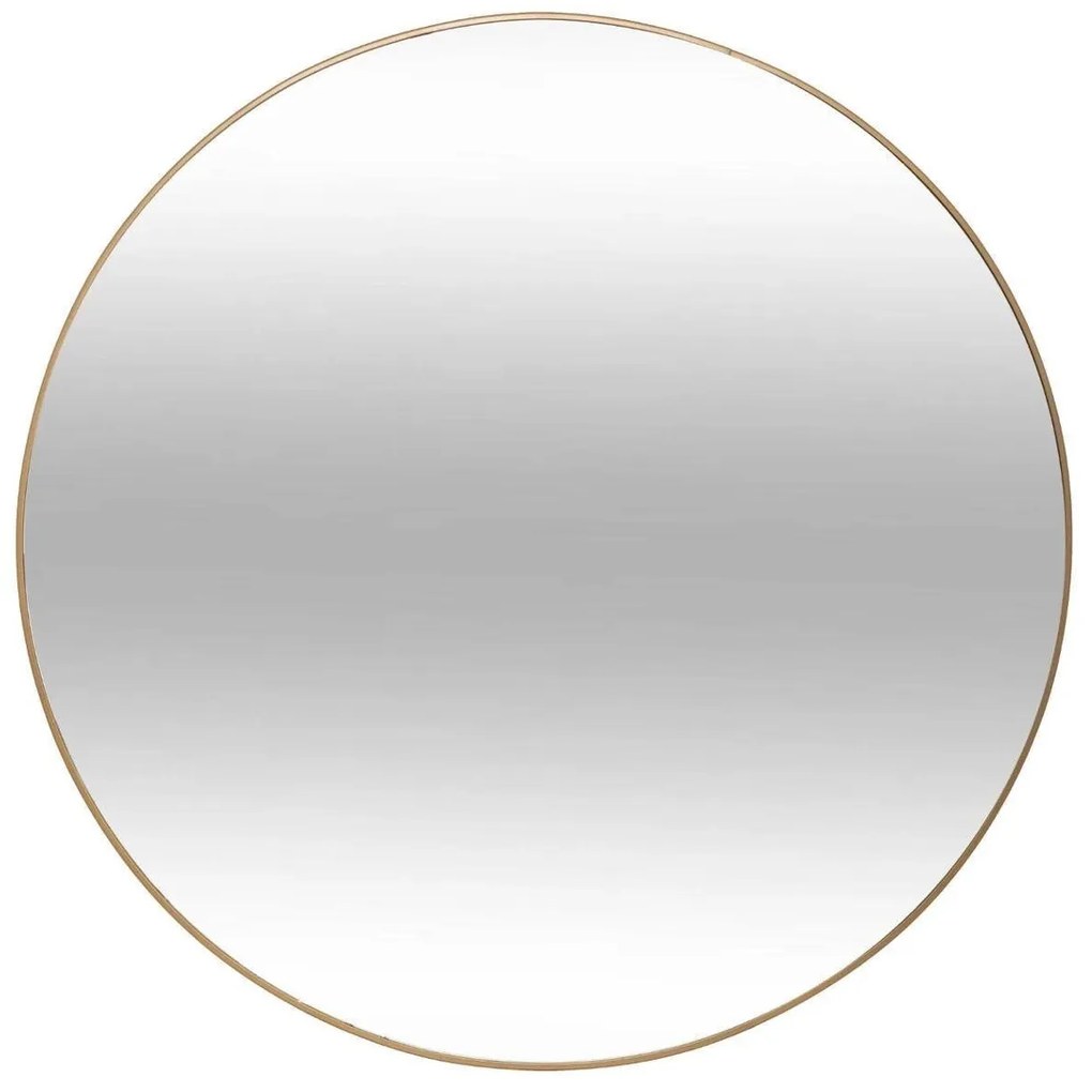 Oglindă rotundă aurie ALICE, Ø 76 cm
