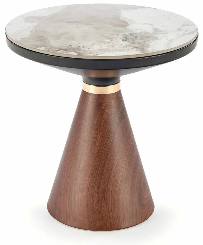 Masa de cafea Collins S, gri/nuc