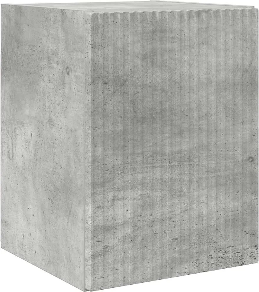 vidaXL Dulap TV de perete Beton 30 x 31 x 40 cm Lemn compozit
