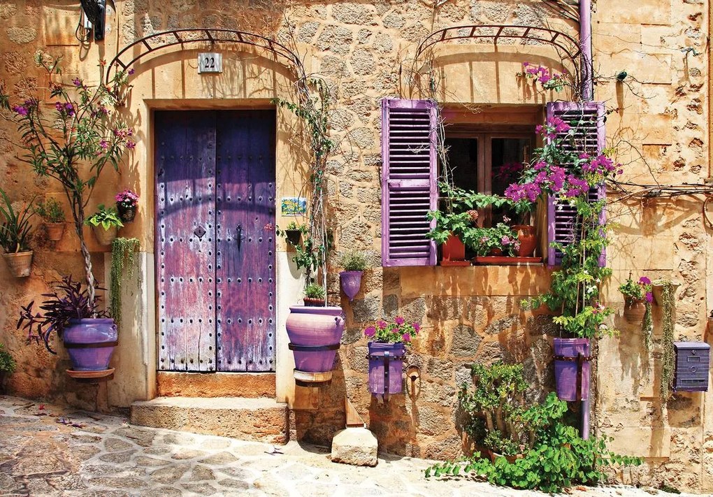 Fototapet - Strada cu lavanda (152,5x104 cm)