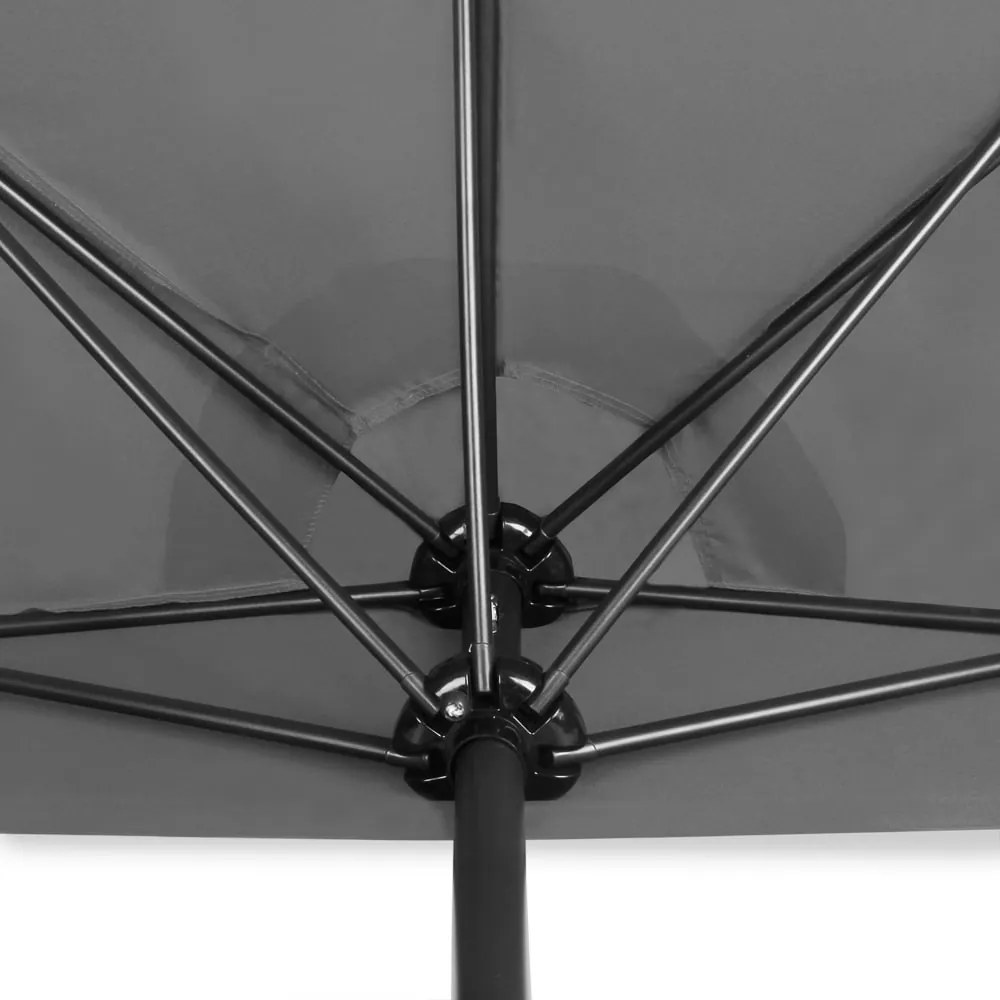 Deuba Umbrelă de soare semicirculară de grădină - antracit