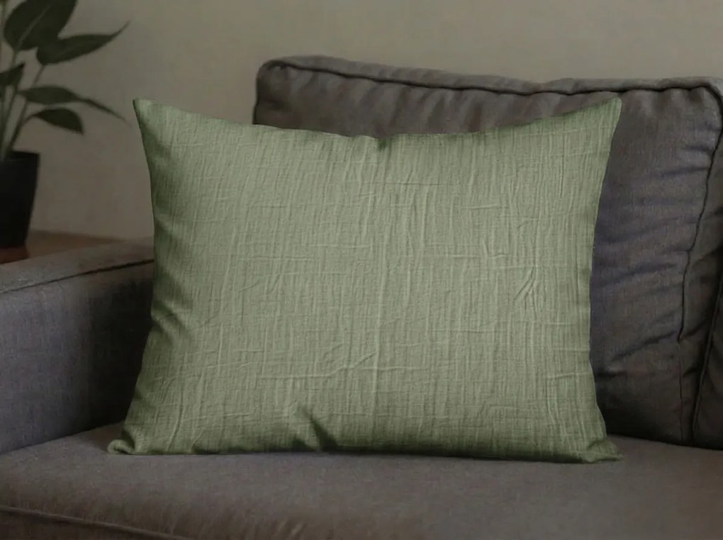 Husa de perna din muselina MUSSARI 50x70 cm, verde masliniu