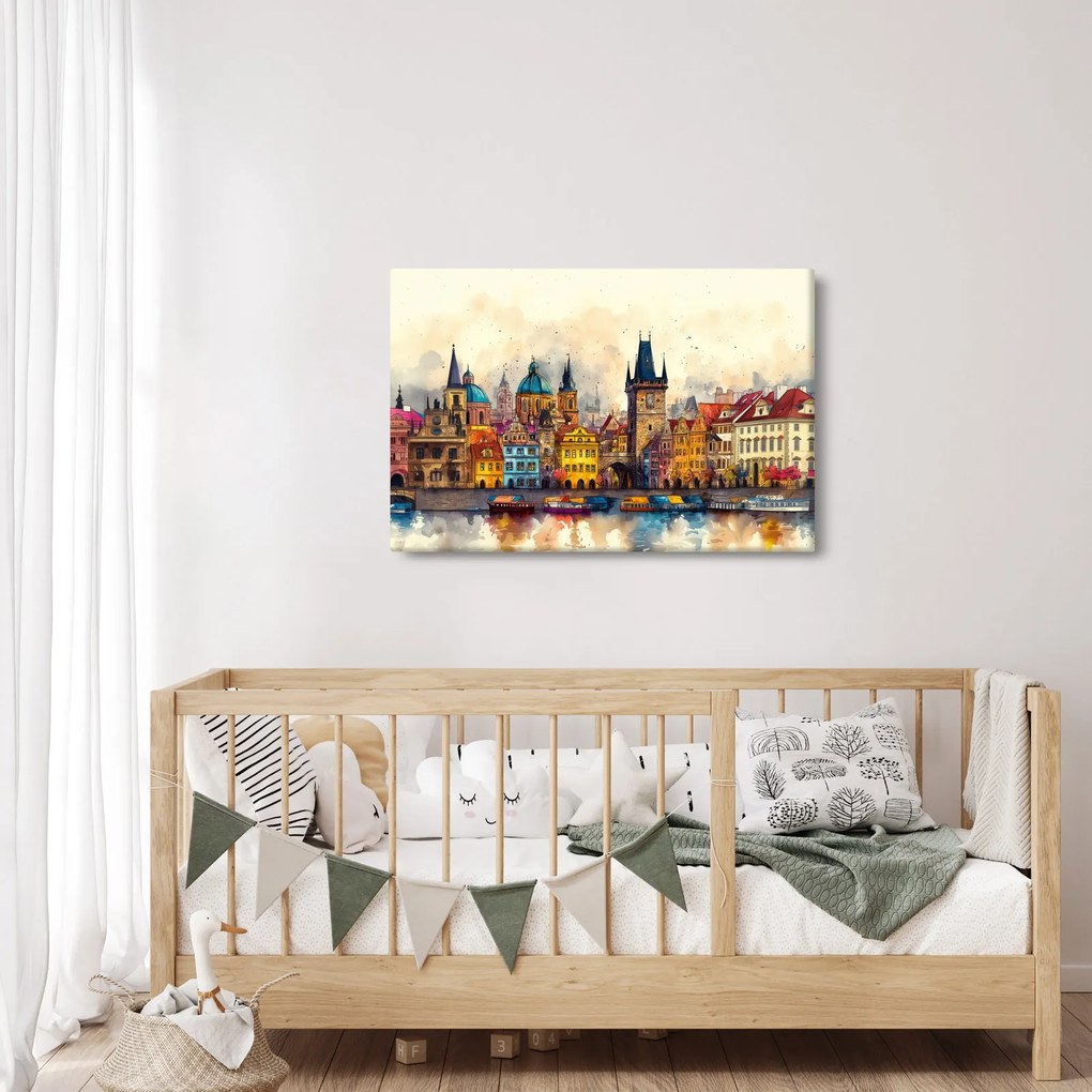 Tablou - Toamna în orașul pictat (90x60 cm)