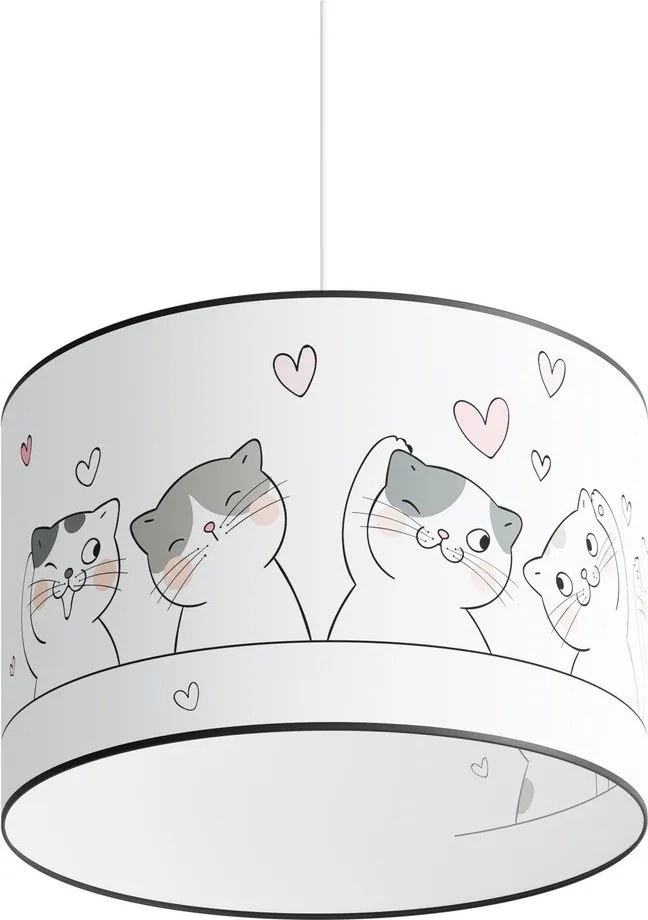 Lustră pentru copii albă Puss – Sollux