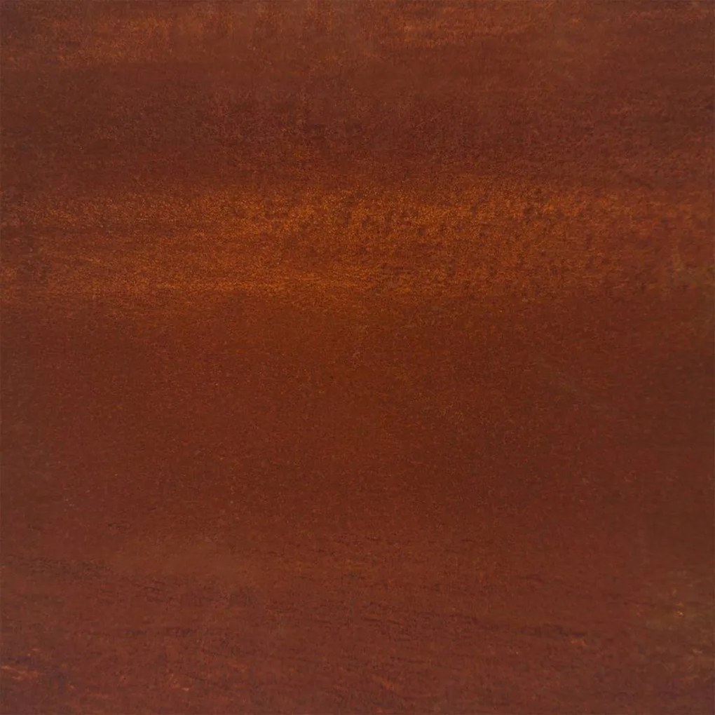 vidaXL Strat înălțat de grădină, 100x100x18,5 cm, oțel corten