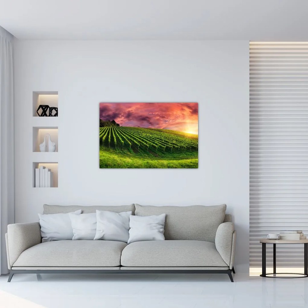Tablou cu vie cu cerul color (90x60 cm)