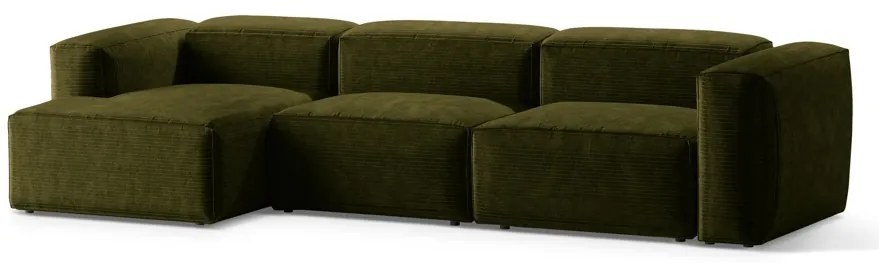 Coltar 4 locuri Bergamo velur reiat L344 cm
