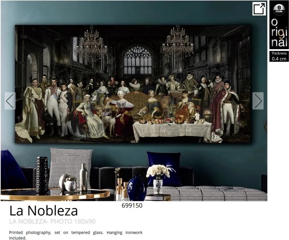 Tablou de perete decorativ La Nobleza,180x90cm