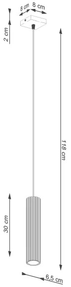 Brilagi - Lustru LED suspendat pe cablu CRESTO 1xGU10/10W/230V auriu