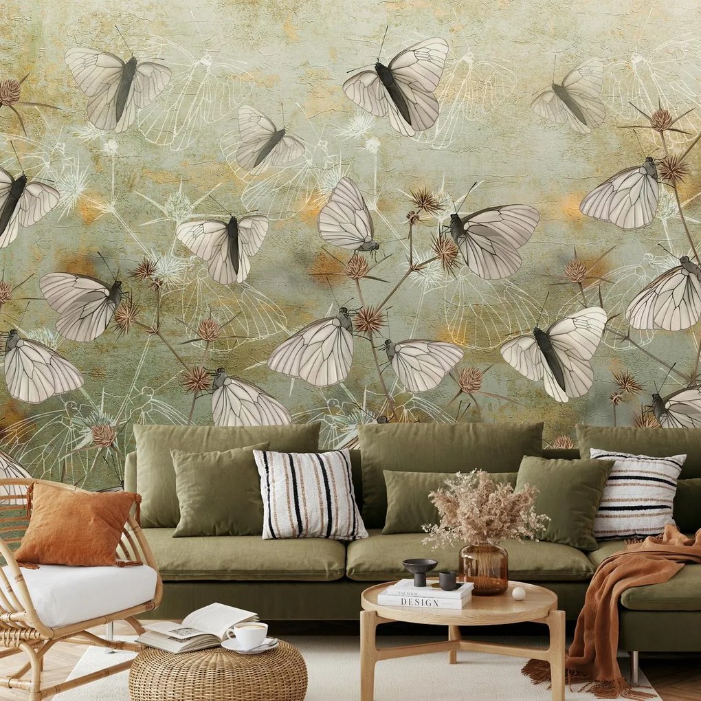 Fototapet - Fluturi, vintage (147x102 cm)