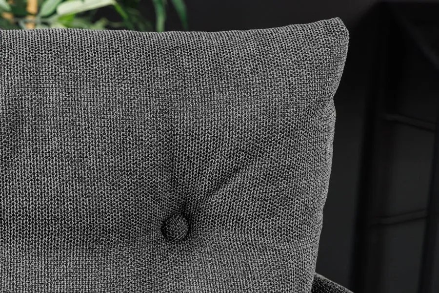 Scaun de bar pivotant BIG GEORGE antracit