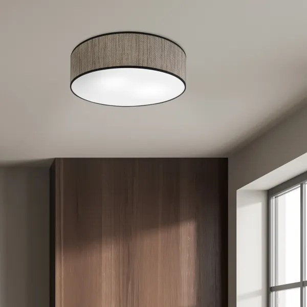 Plafonieră SIRJA, 2 x E27, 15 W, 230 V, Ø 45 cm, maro