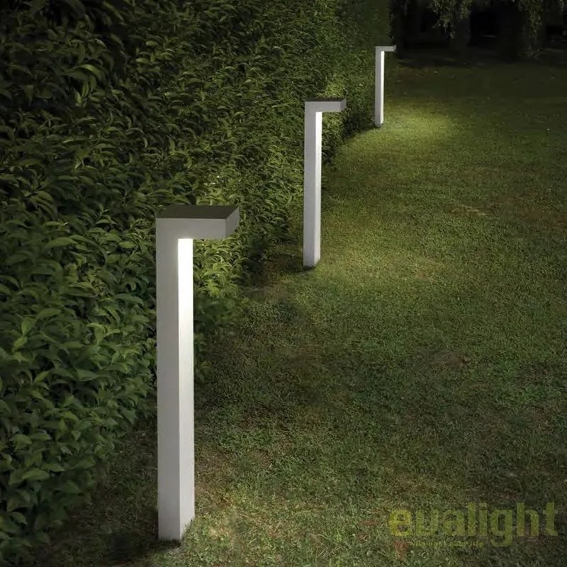 Stalp de iluminat exterior IP44 SIRIO PT2 H60 BIANCO