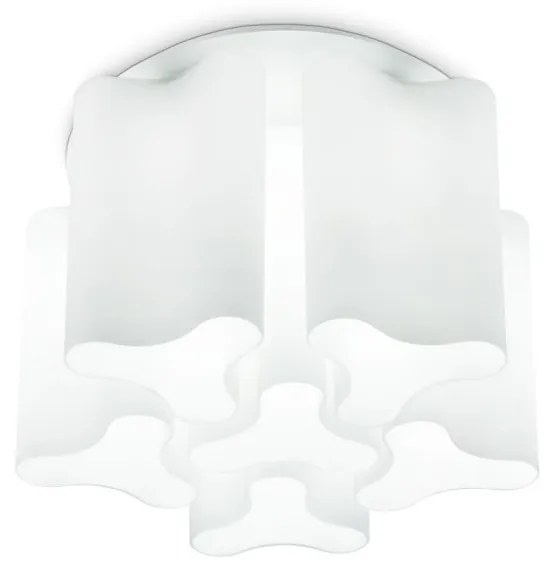 Plafoniera moderna design lux diametru 56cm, COMPO PL6 BIANCO 125503
