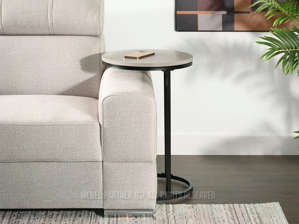 Măsuță de cafea Corden (beton + negru). Promo -6%. 1111587
