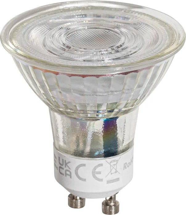 Set de 5 becuri LED clare, dimabile, GU10 50mm 4.9W 500 lm 2700K