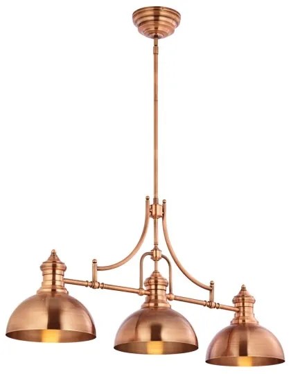 Jupiter 1791 - PT3 - Lustr PLATINO 3xE27/60W/230V cu tijă cupru