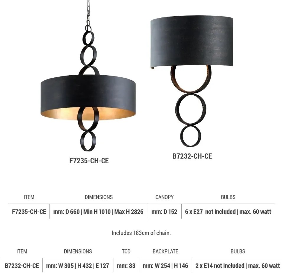 Aplica de perete LUX, realizata manual, design rustic RIVINGTON