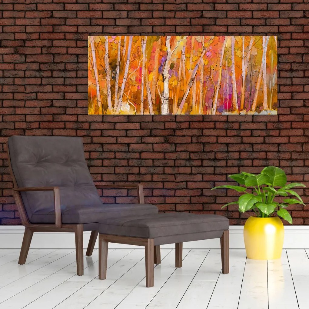 Tablou - Pădurea toamna (120x50 cm)