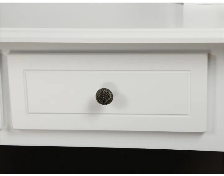 Măsuță decorativă cu scaun RODES NEW, albă