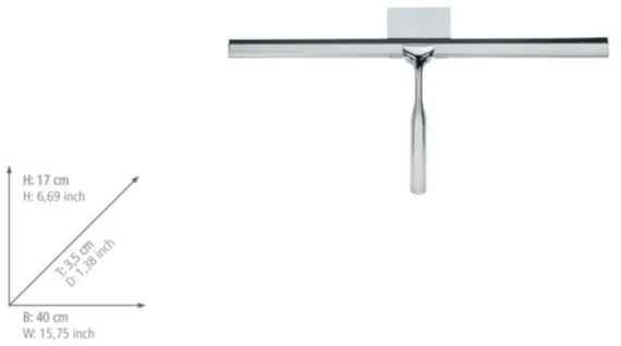 WENKO 24506100 - Racletă Terni, 40x17 cm, crom lucios