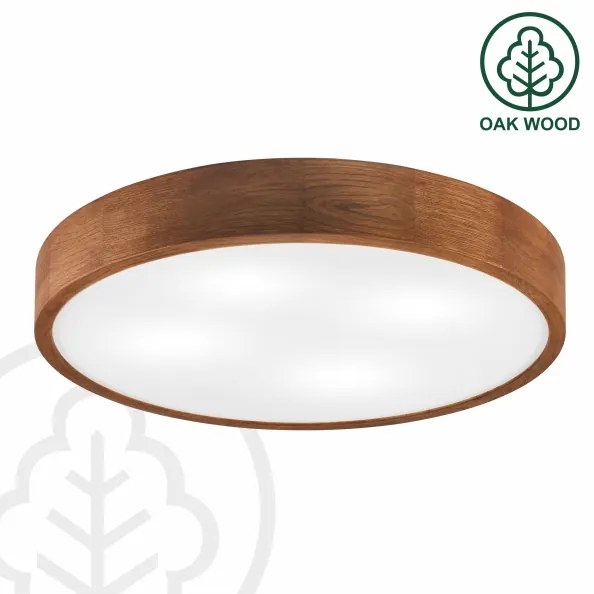 Brilagi - Plafonieră LED CARVALHO 4xE27/60W/230V, stejar cireș, Ø 57,5 cm