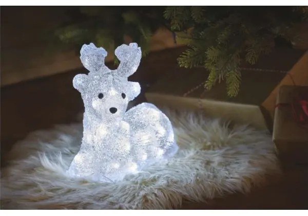 Decorațiune LED de Crăciun de exterior 40xLED/2,1W/230V IP44 cerb