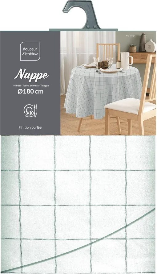 Față de masă potrivit pentru spălare automată ø 180 cm Axel – douceur d'intérieur