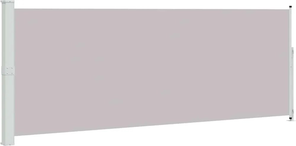 vidaXL Copertină laterală retractabilă de terasă, gri, 180x500 cm