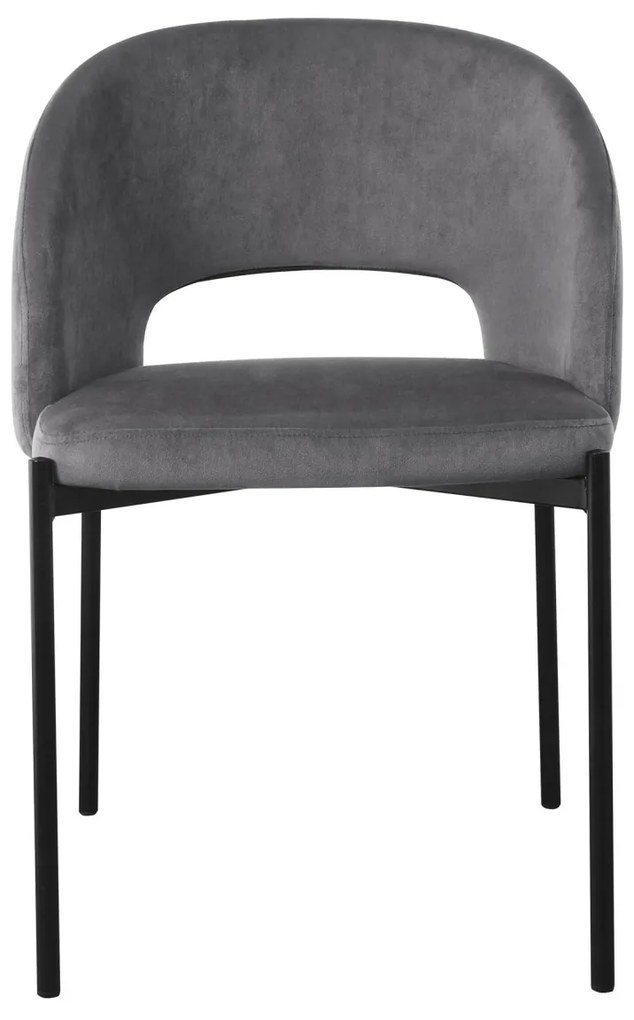 Scaun K455 Velvet Gri – H77