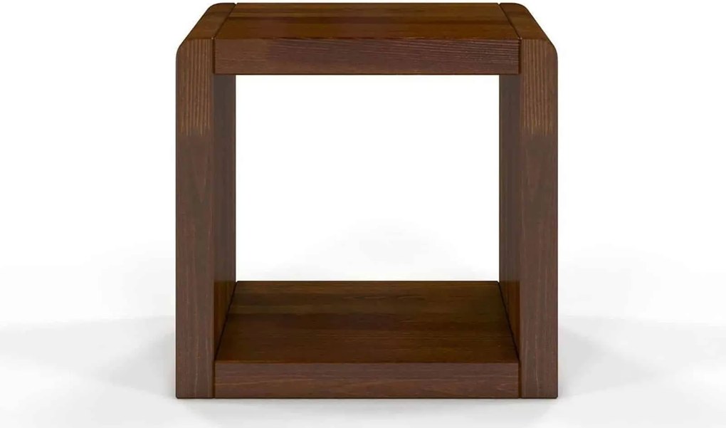 Noptieră lemn masiv nuc Axel, 40 × 30 × 38 cm