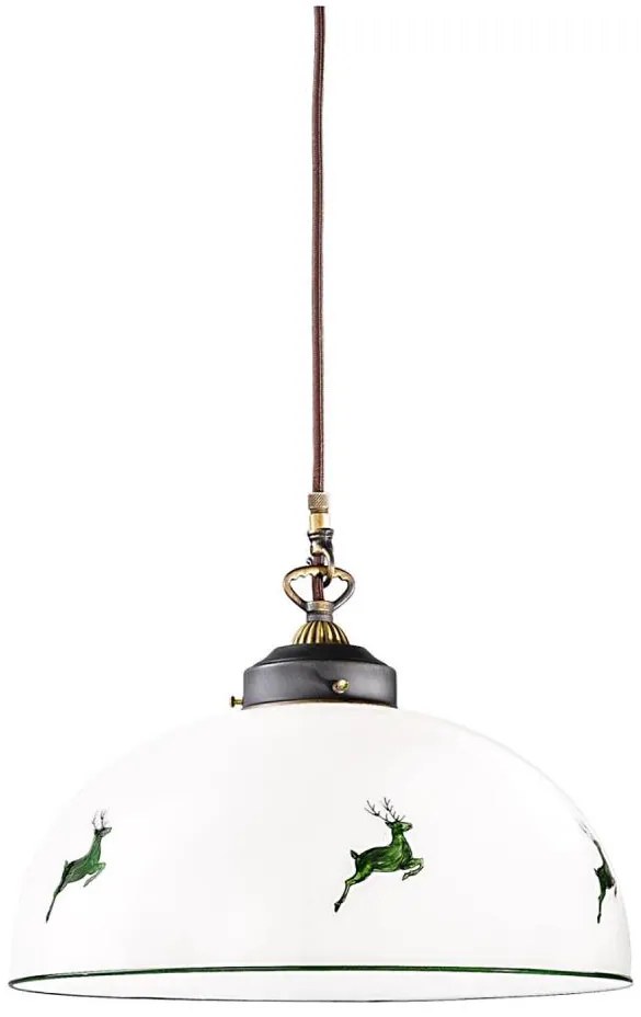 Lustră pe cablu Kolarz 731.32.102 NONNA 1xE27/75W/230V d. 36 cm verde