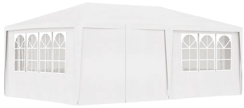 Cort de petrecere profesional cu pereti alb 4 x 6 m 90 g/m²