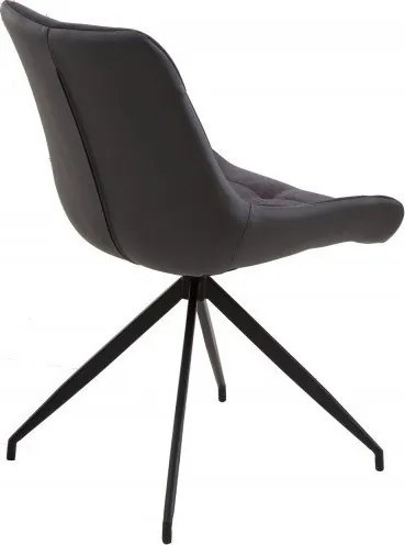 Set 2 scaune stil retro Divani gri inchis