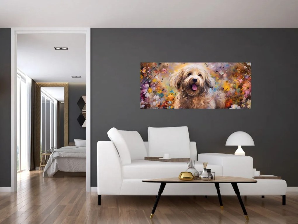 Tablou - Happy Dog II. (120x50 cm)