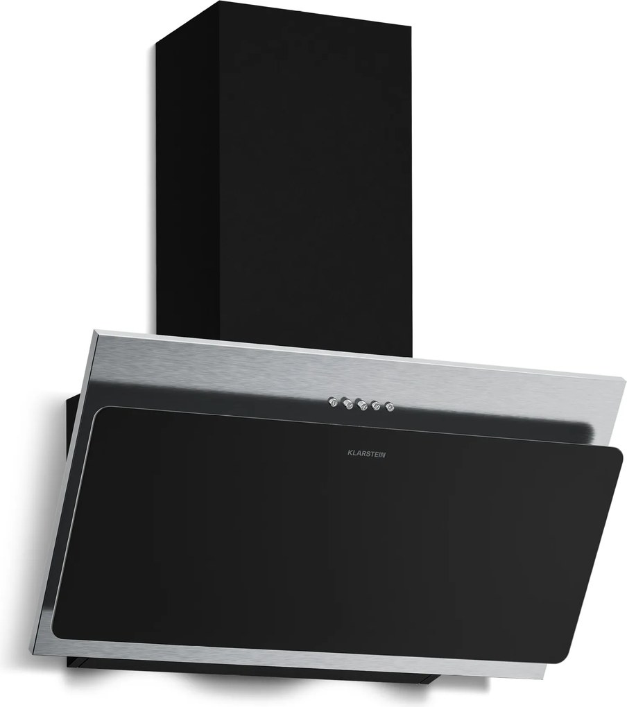 Klarstein Alessia hotă înclinată | mod evacuare aer și recirculare | oțel inoxidabil | 404 m³/h | 60 cm